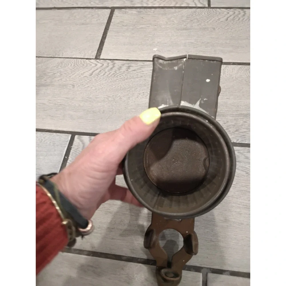 Antique Climax Food Grater Nut Grinder Cast Iron Hand Crank Table Mount Hamilton